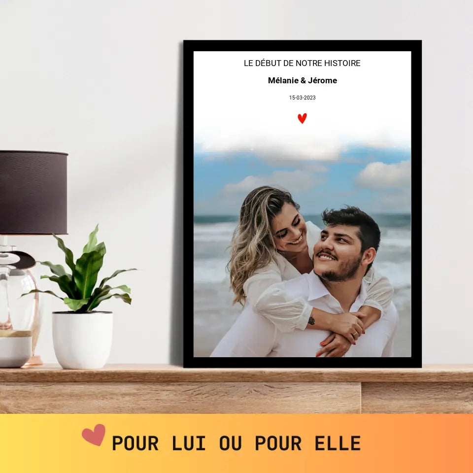 affiche portrait couple