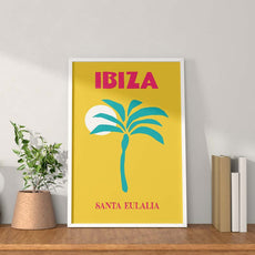 affiche style rétro ibiza