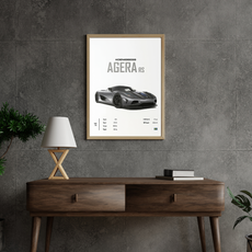 affiche voitures de sport agera rs