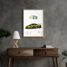 affiche voitures de sport P1 GTR