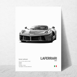 affiche voiture de sport Laferrari