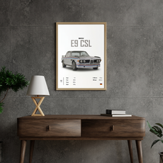 affiche bmw E9 CSL