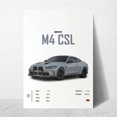 affiche bmw M4 CSL