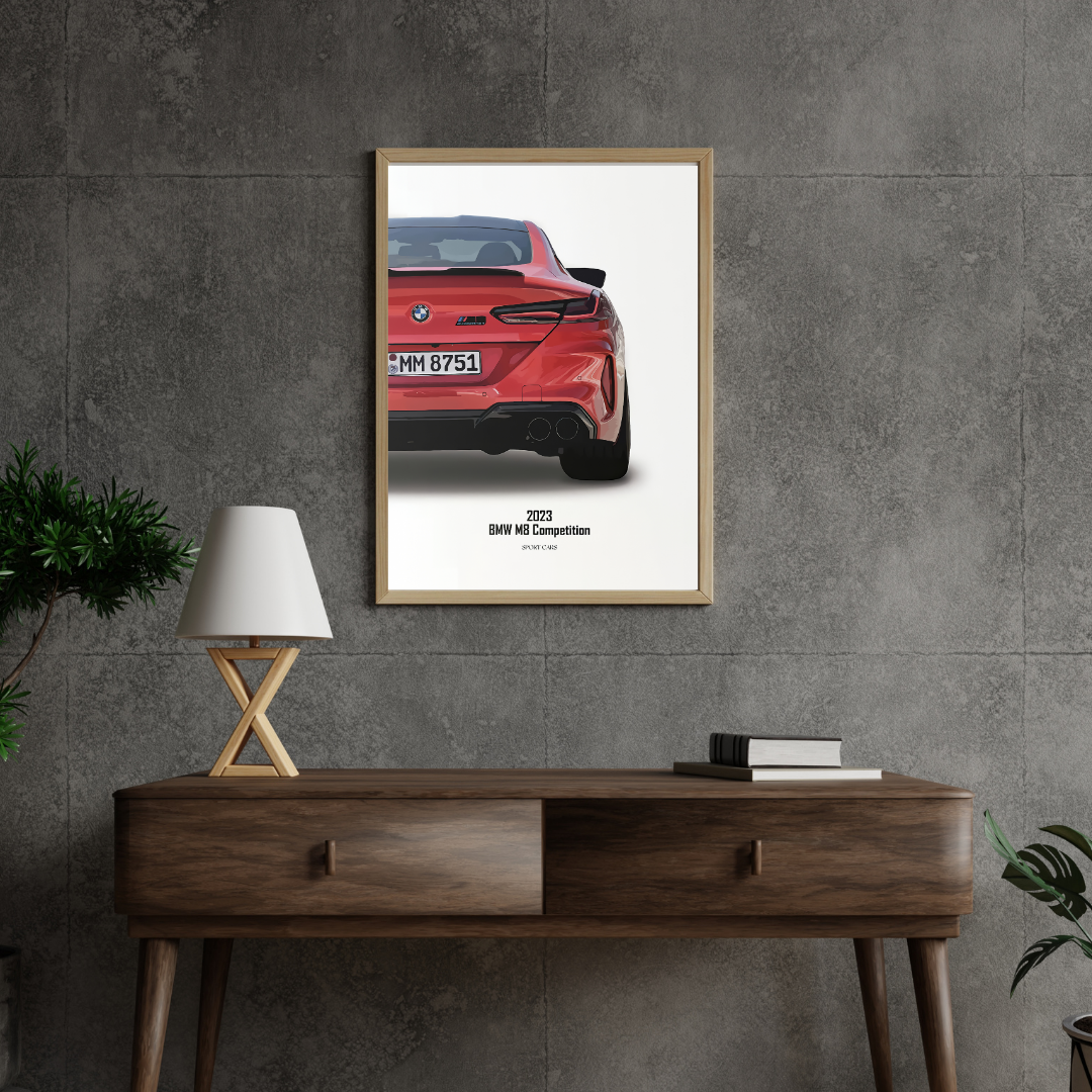 affiche bmw M8 Competition