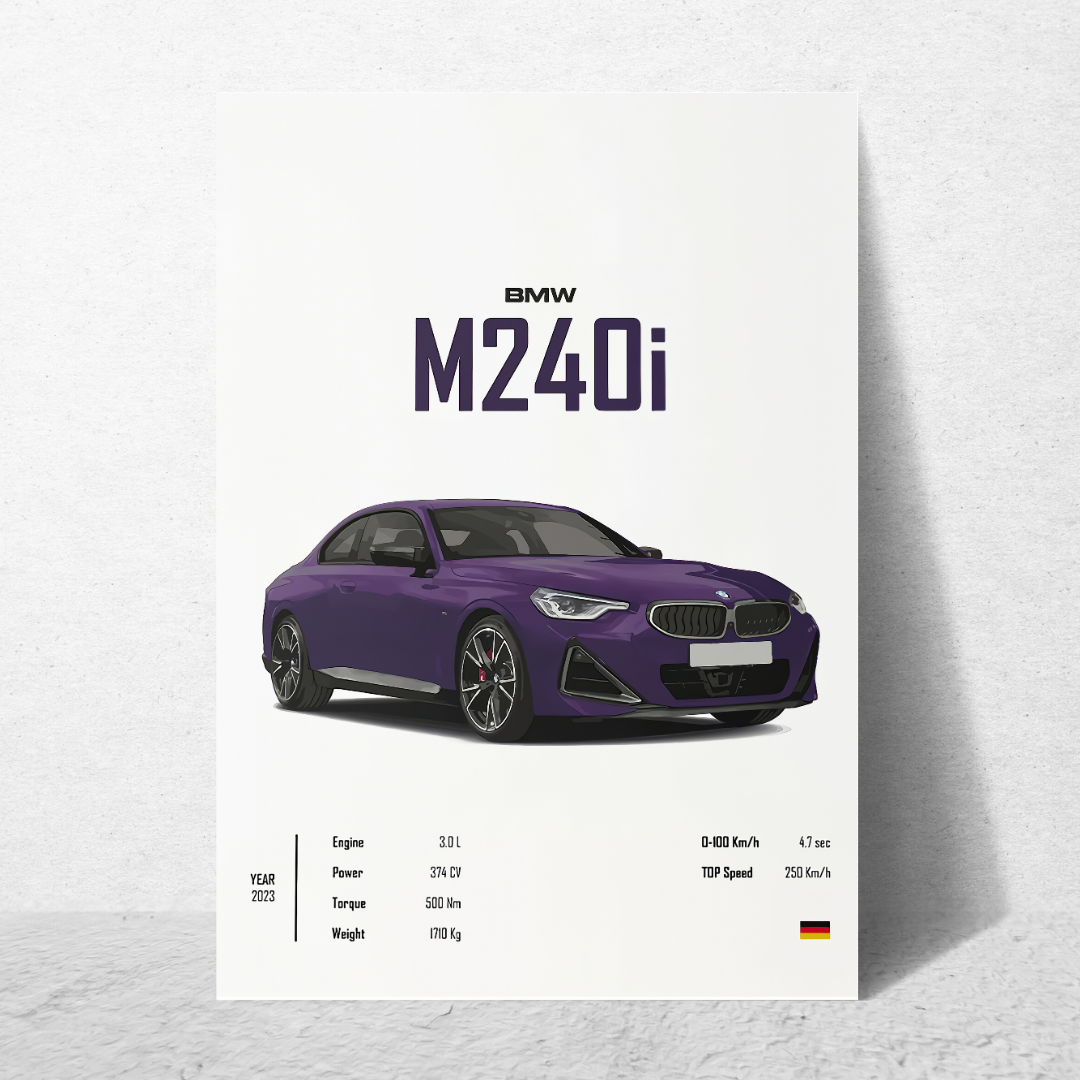 affiche bmw M240i