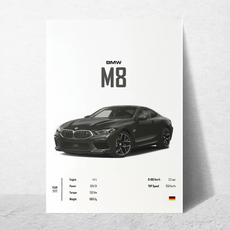 affiche bmw M8