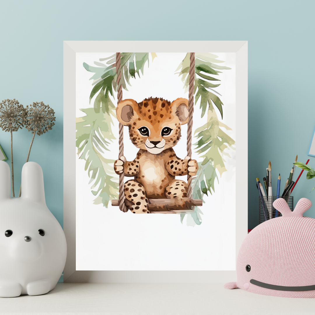 affiche bébé jaguar