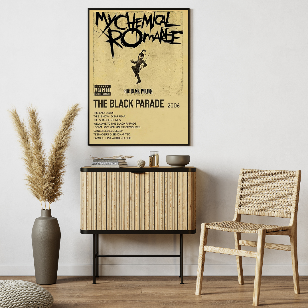 affiche vintage the black parade