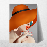 affiche glamour orange