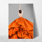 affiche glamour orange