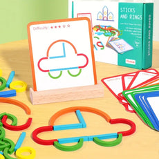 Jeu de Construction de Motifs de Lettres - Montessori