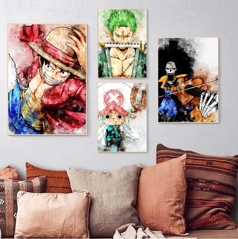 tableau japonais One Piece pop art