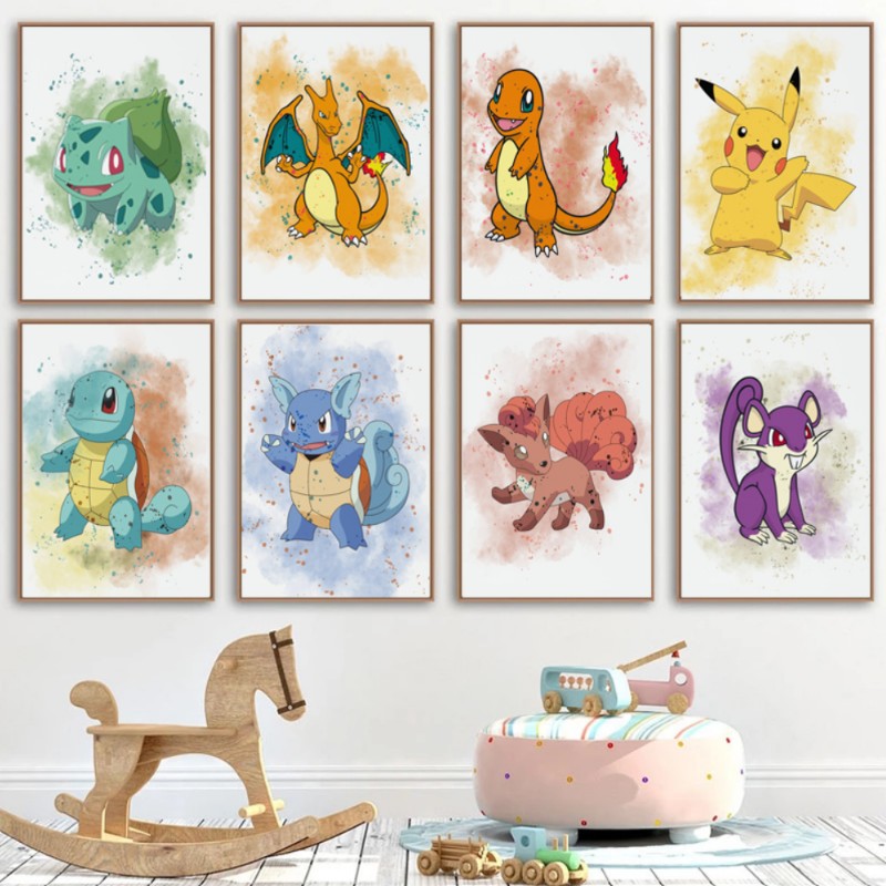 Pokemon Carapuce Poster affiches et impressions par Hachico - Printler