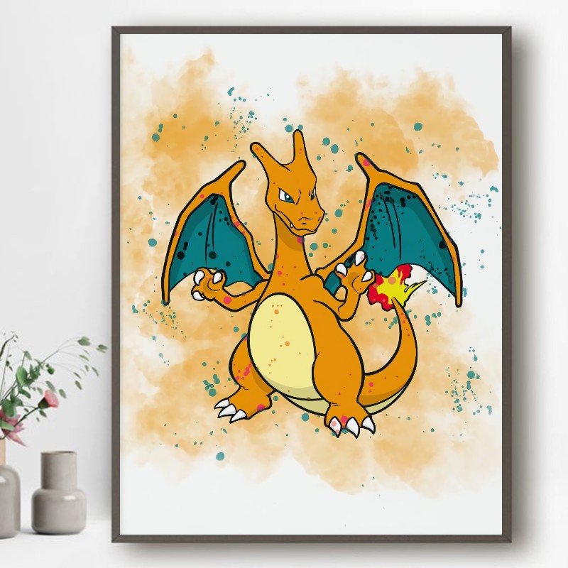 affiche pokémon dracaufeu