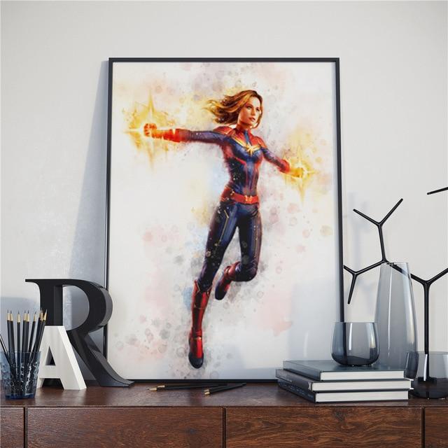 affiche marvel avengers captain marvel