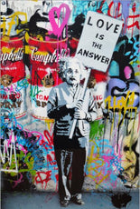 affiche street art einstein