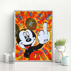 affiche mickey street art