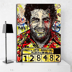 affiche pablo escobar street art