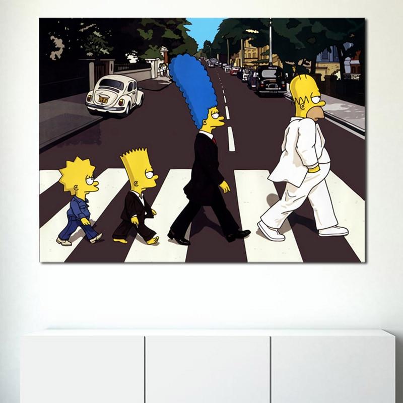 affiche simpson beatles