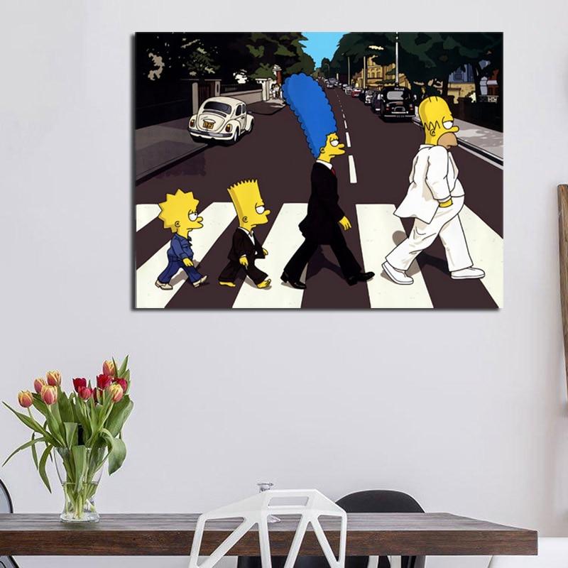 affiche simpson beatles